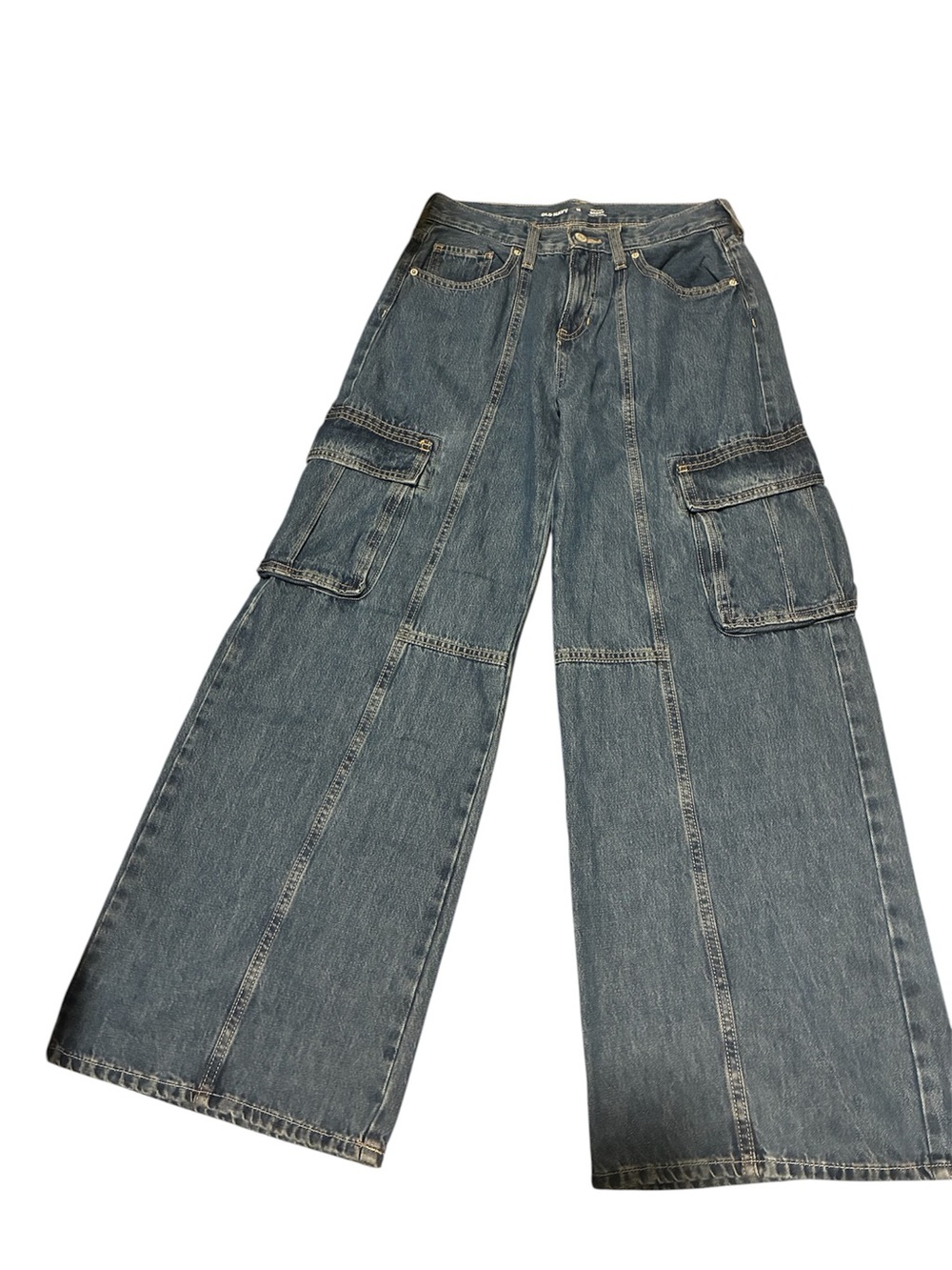High-Waisted Super Baggy Wide-Leg Cargo Jeans for Girls
Old navy - Picture 3 of 6